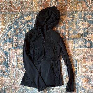 Lululemon Athletica Black Lightweight Hooded Jacket